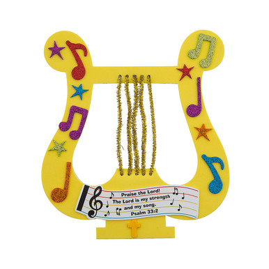 Fun Express Praise The Lord David's Harp Craft Kit - Church Sunday ...