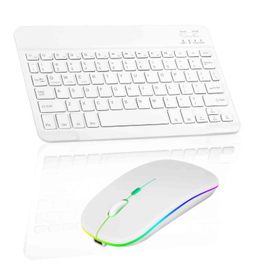 Rechargeable Bluetooth Keyboard and Mouse Combo Ultra Slim for Samsung ...