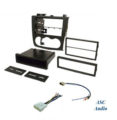 Dash Kit + Wiring Harness & Antenna Adapter For 2007-2012 Nissan Altima (Manual AC Controls)