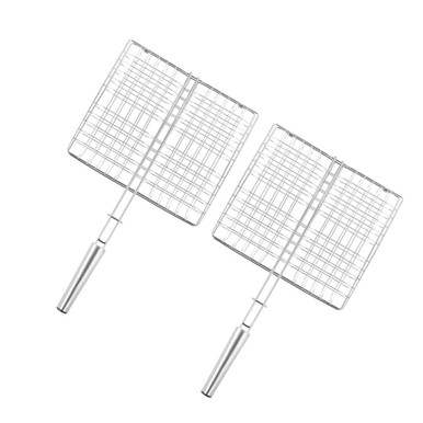 Fish Roaster Rack Happyyami 2pcs Stainless Steel Grilled Fish Net Oven Safe Baking Rack ...