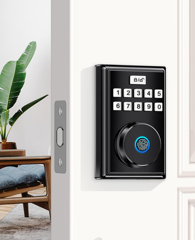 Fingerprint Deadbolt Lock,Guarder Keyless Entry Door Lock with Code ...