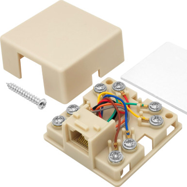 Rj31 Box NECABLES RJ31X Phone Jack Telephone Terminal Block with Shorting Bar ...