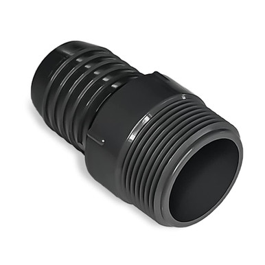 1 Inch PVC Hose Connector - 1 Inch Insert x 1 Inch MNPT Hose Barb ...