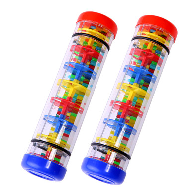 2 Pack Rainmaker Rain Stick Musical Instrument for Babies, Toddlers and ...