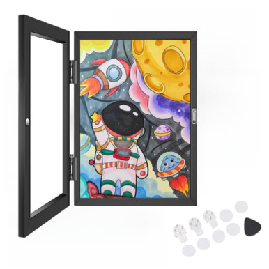 Jevuoyee [1 Pack] Kids Art Frames Front Opening Holds 150,10