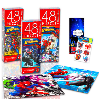 Marvel Spider-Man Jigsaw Puzzle Mega Bundle ~ 3 Marvel Spiderman ...