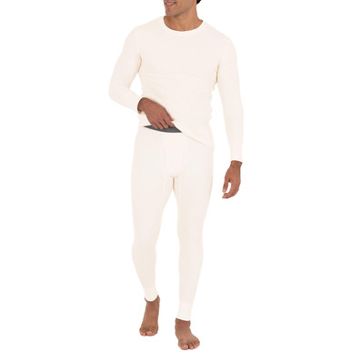 Fruit Of The Loom Men's Recycled Waffle Thermal Underwear Set (Top