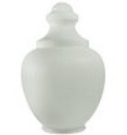 17 Inch White Polyethylene Macho Acorn Lamp Post Globe with 6 Inch Neck