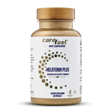 CAREFAST 60mg Melatonin Plus Extra Strength High Dose Sleep Supplement
