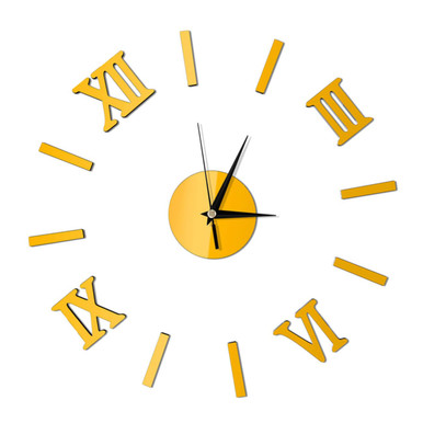Wall Watch Design Rome RORPOIR Roman Wall Clock Frameless Wall Clock Mirror Wall Clock DIY ...