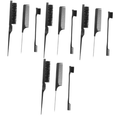 FOMIYES 4 Sets Hair Comb Set Rattail Comb Parting Comb Rat Tail Comb