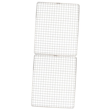 Happyyami 2pcs Grid Wire Mesh Rack Oven Metal Mesh BBQ Grilling Chef ...