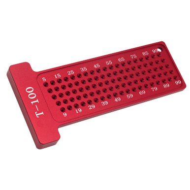Hole Positioning Ruler Tool, Wide Application 100mm Aluminum Alloy ...