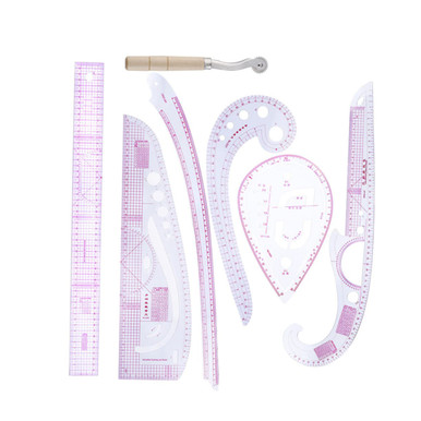 1 Set 7pcs Sewing Ruler Kits Tailoring Ruler Sewing Measure Ruler Tools ...