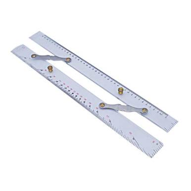Chart Divder Ruler 450mm Navigation Parallel Ruler Tied-Up Sea Chart Measuring Divider ...