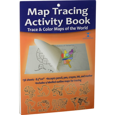 Waypoint Geographic World and USA Tracing Activity Book, Tracing Paper ...