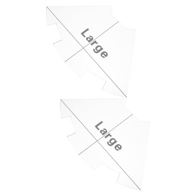 EXCEART 2pcs Patchwork Ruler Square Tool Clear Ruler Quilting Rulers ...