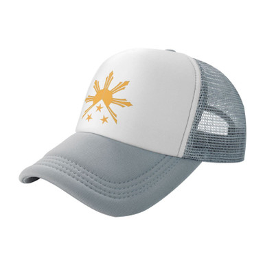 Ph Local Cap Tribal Philippines Filipino Sun and Stars Flag Breathable Mesh Baseball ...