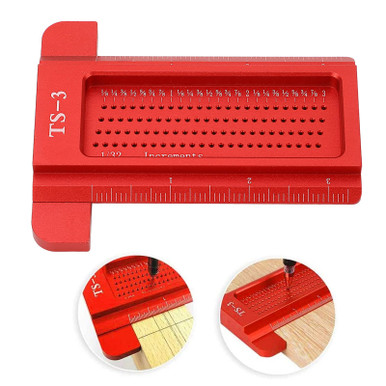 Woodworking Scribe,TS 3 Hole Scribing T Type Ruler Portable Crossed Out ...