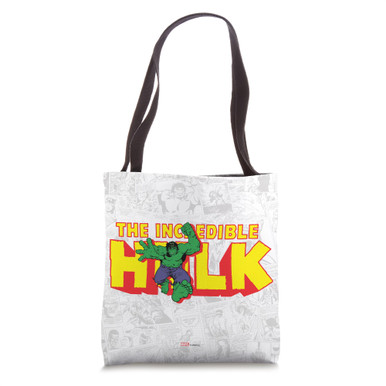 Marvel The Incredible Hulk Retro Comic Tote Bag - Warehousesoverstock
