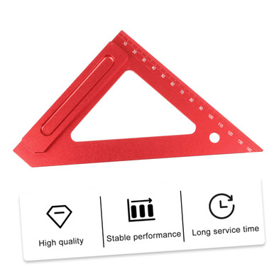 DOITOOL Carpentry Triangle Protractor Angle Ruler Tools Steel Angle ...