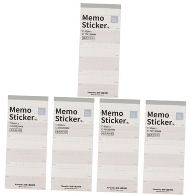 TEHAUX 5pcs Planner Bulk School Supplies Adhesive Memo Scratch Labels ...