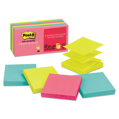 Post Notes Refil Post-it R33012AN PopUp Note Refills, 3-Inch x3-Inch , 100Sht/PD,12/PK ...