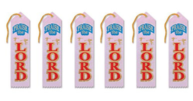 Beistle AR805 Praise The Lord Ribbons, 2 by 8-Inch, 6-Pack ...