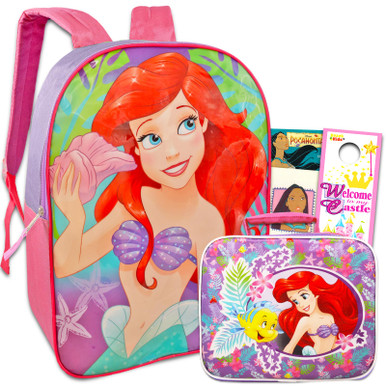 Fast Forward Disney The Little Mermaid Backpack with Lunch Box Set ...