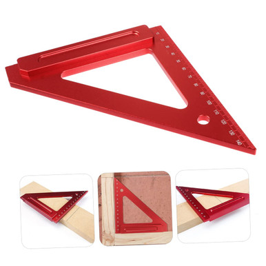 Baluue Carpentry Triangle Stainless Steel Angle Ruler Level Tool Angle ...