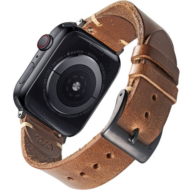Torbollo Leren horlogebandje, vintage horlogeband van zacht Horween leer, uniseks, 18 mm / 20 mm / 22 mm, handgemaakte horlogeband met snelsluiting