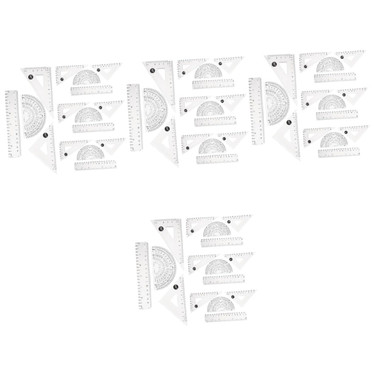 NUOBESTY 16 Sets Transparent 15cm Ruler Drafting Ruler School rulers ...