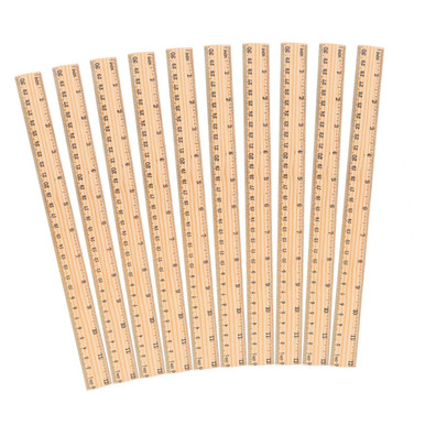 NUOBESTY 72pcs Tailor Teaching Wooden Ruler Yardstick 12 inch Ruler ...