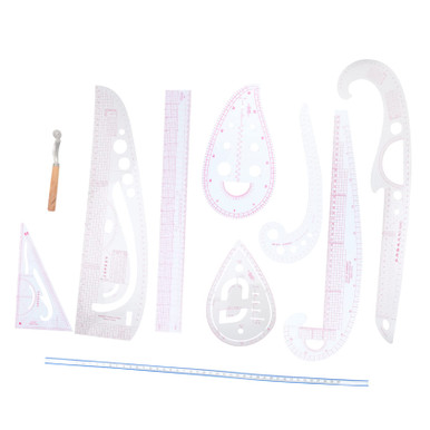 VILLCASE 1 Set Clothing Ruler Combination Mutitool Transparent Ruler ...