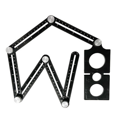 Using Measuring Tools Multi Fold Rulers SHQIN Template Tool Multi-Function 6 Fold Ruler Template Tool for ...