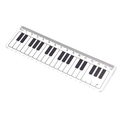 SayfuR Ruler Creative Piano Keyboard Ruler Musical Terms Black and ...