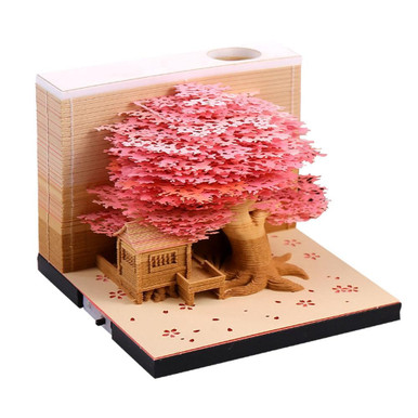 Tree Motepad 3D Art Memo Pad,Marriage Tree Notepad,Four Seazon 3D Tree House Paper ...