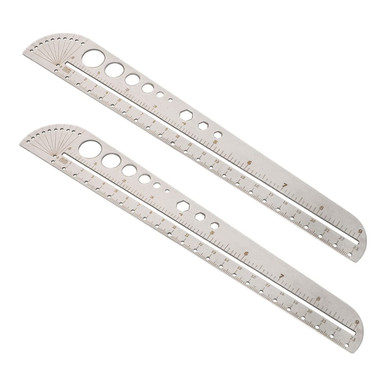 Angoily 6 Pcs Stainless Steel Scale Measuring Ruler Engineers Ruler ...