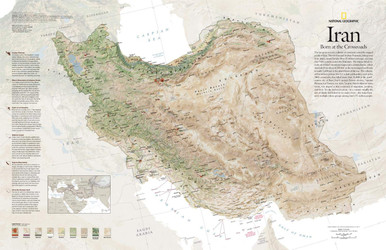 National Geographic: Eastern Mediterranean Wall Map - 22 X...