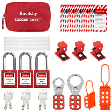 The Boviisky Lockout Tagout Kit Electrical Loto - Safety Padlock ...