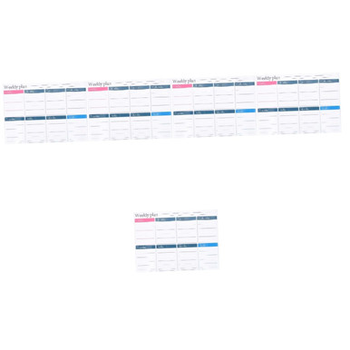 TEHAUX 5pcs Meal Magnetic Massage Sticker Schedules whiteboard Calendar ...