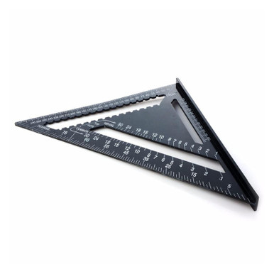 BAFAFA Woodworking Ruler Triangle Ruler 7/12 inch Metric Aluminum Alloy ...