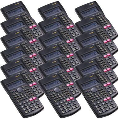 10 Pack Scientific Calculators - 2 Line Display Engineering Math Function Calculators