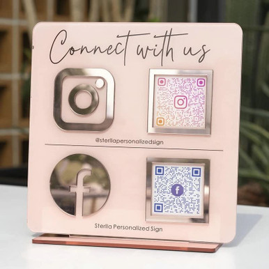 Scannable QR Code Sign, Table QR Code Stickers for Business ...