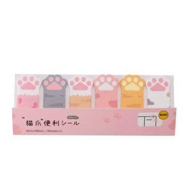 Cute Sticky Notes Cat Cartoon Sticky Notes Animals Marker Flags Self ...