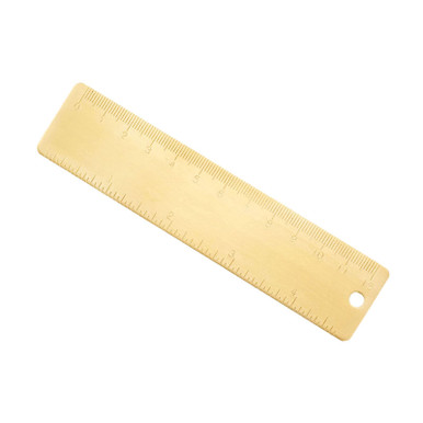 Kozelo Brass Straight Rulers - [12cm x 4 Inch] Copper Measuring Ruler ...