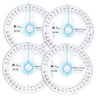GATHINESS 4pcs Protractor Circular Protractor Ruler School Protractor ...