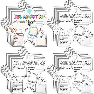 fuceury 40 Pieces All About Me Posters for Elementary Star Student ...