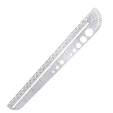 Engineers Compass Ruler Stainless Steel Scale Ruler, Multifunctional Compass Protractor ...