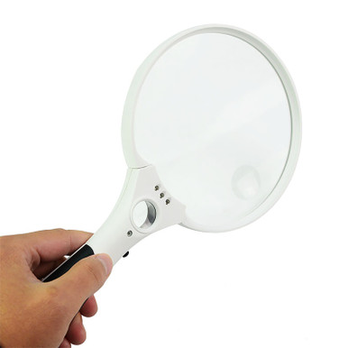 TWINBOSTER Magnifying Glass with Light 5.5-inch large, Magnifier2X 4X ...